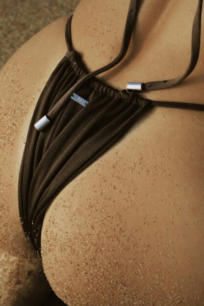 Brown Mocca bikini set Antonia Montero swimwear brand SS24 campaign