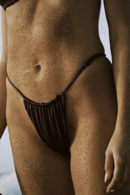 Brown Mocca bikini set Antonia Montero swimwear brand SS24 campaign